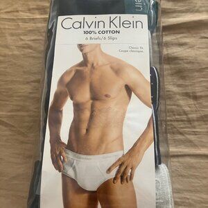 Calvin Klein 6 Pack Men's Black Briefs Size Small Underwear New